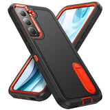 Military Samsung Case with Kickstand - CaseShoppe Samsung Galaxy S22 / Black and Orange