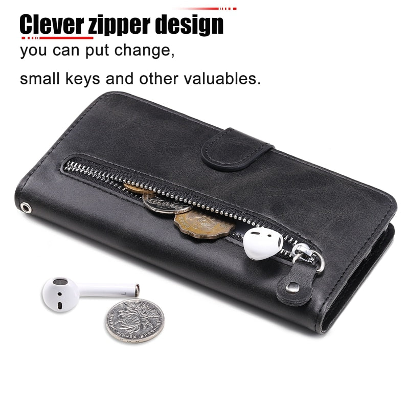 Elegant Wallet Leather Samsung Cases - CaseShoppe