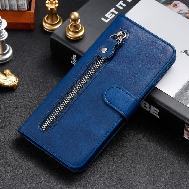 Elegant Wallet Leather Samsung Cases - CaseShoppe Samsung A51 / Blue