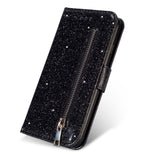 Glitter Wallet Samsung Cases - CaseShoppe Samsung S22 Ultra / Black