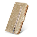 Glitter Wallet Samsung Cases - CaseShoppe Samsung S22 Ultra / Gold