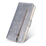 Glitter Wallet Samsung Cases - CaseShoppe Samsung Note 20 / Silver