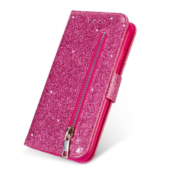 Glitter Wallet Samsung Cases - CaseShoppe Samsung Note 20 / Rose Red