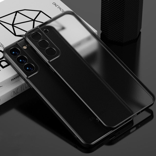 Matte Translucent Samsung Cases - CaseShoppe Samsung S22 Ultra / Black