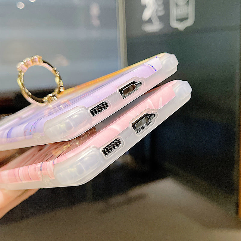 Lustre Marble Samsung Cases with Ring - CaseShoppe