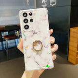 Lustre Marble Samsung Cases with Ring - CaseShoppe