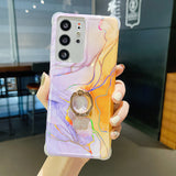 Lustre Marble Samsung Cases with Ring - CaseShoppe For Samsung S20 FE / D