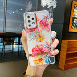 Floral Plating Samsung Case - CaseShoppe Samsung S22 Ultra / E