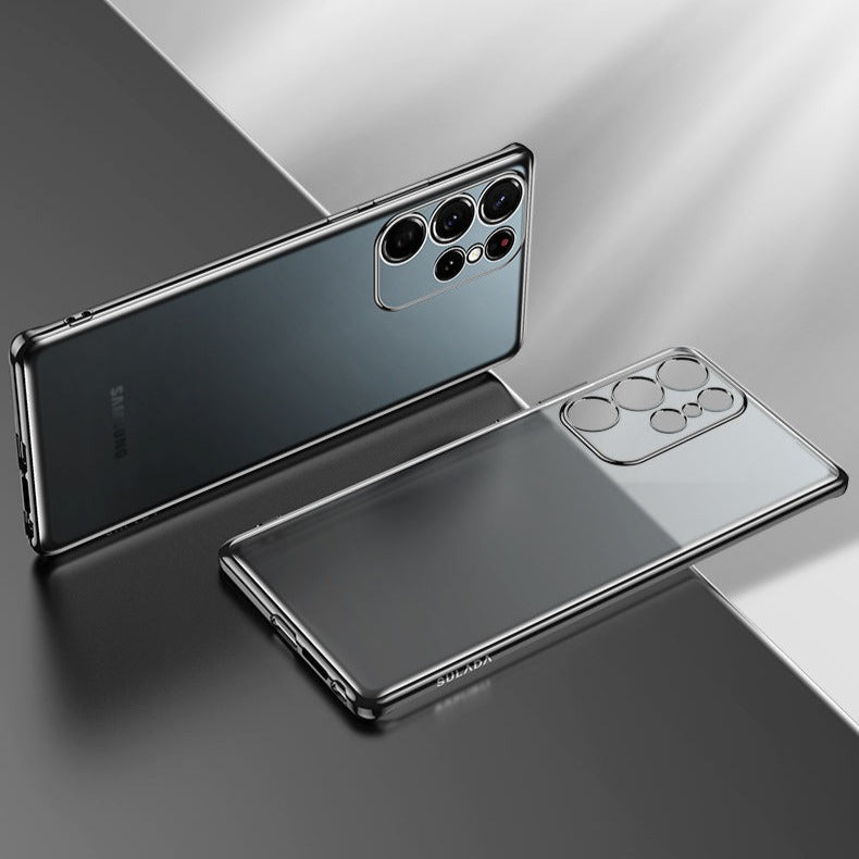 Luxury Samsung Transparent Cases - CaseShoppe Samsung S21 / Black