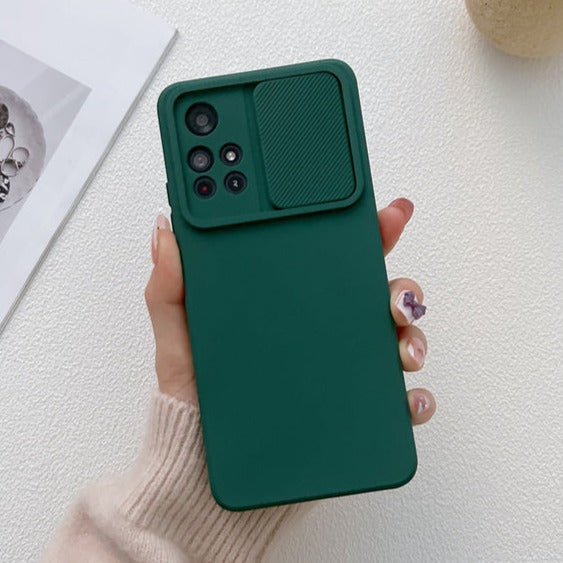 Matte Slider Samsung Cases - CaseShoppe Samsung S22 Ultra / Dark Green