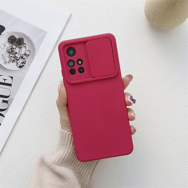 Matte Slider Samsung Cases - CaseShoppe Samsung S22 Ultra / Rose Red