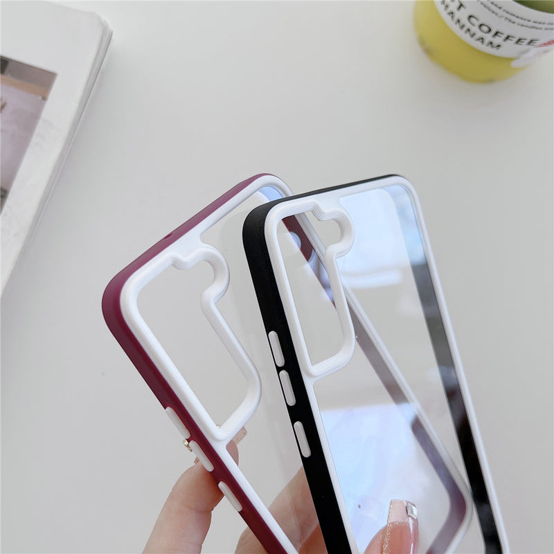 Pastel Border Transparent Samsung Cases - CaseShoppe