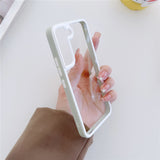 Pastel Border Transparent Samsung Cases - CaseShoppe Samsung Galaxy A13 5G / Mint Green
